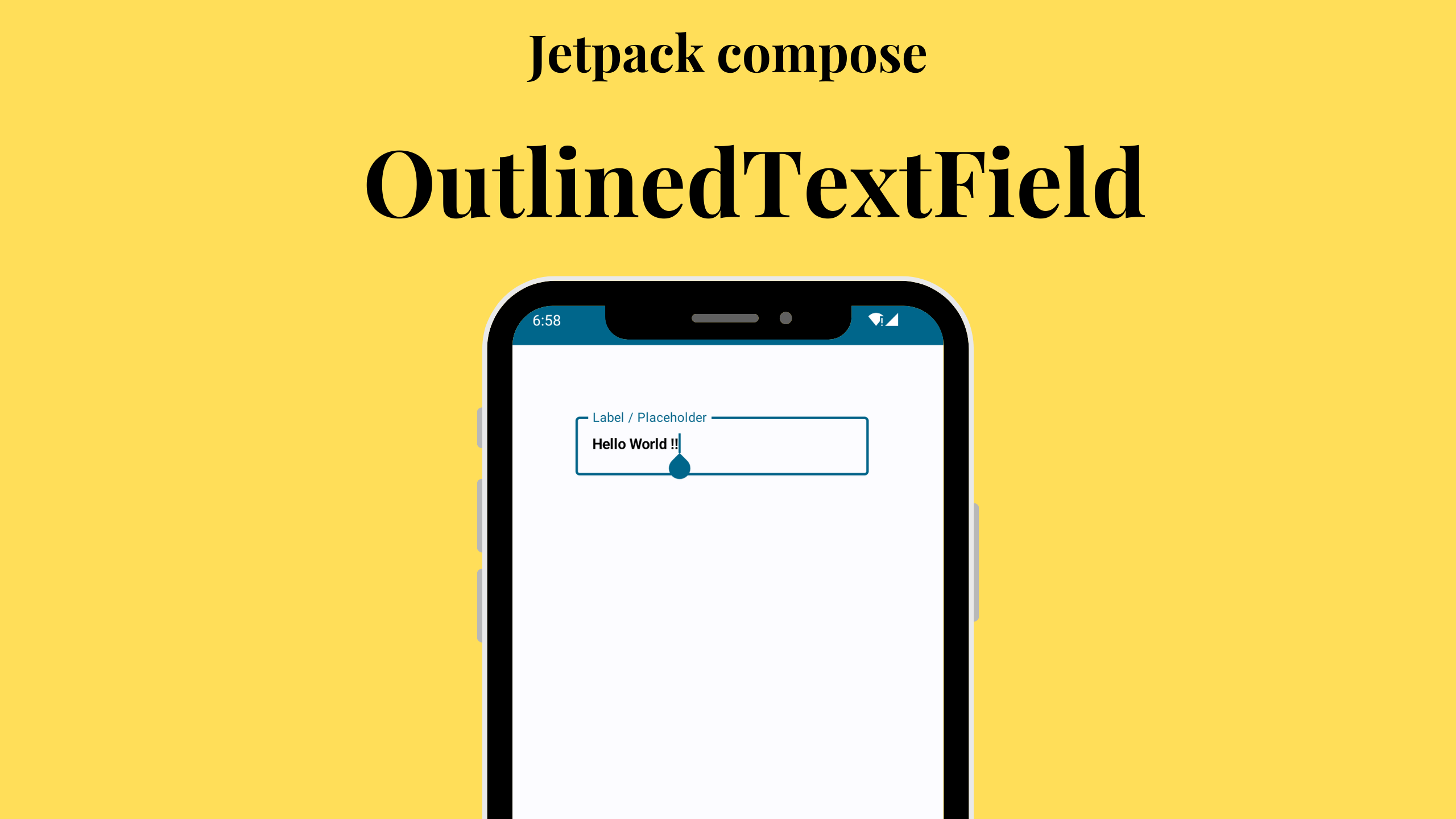Jetpack compose : OutlinedTextField